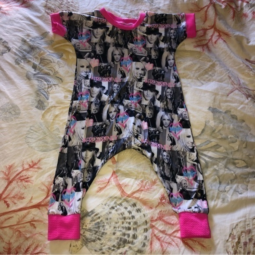 Free Britney One Piece Romper Handmade Boutique